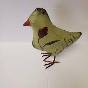 Green Metal Bird